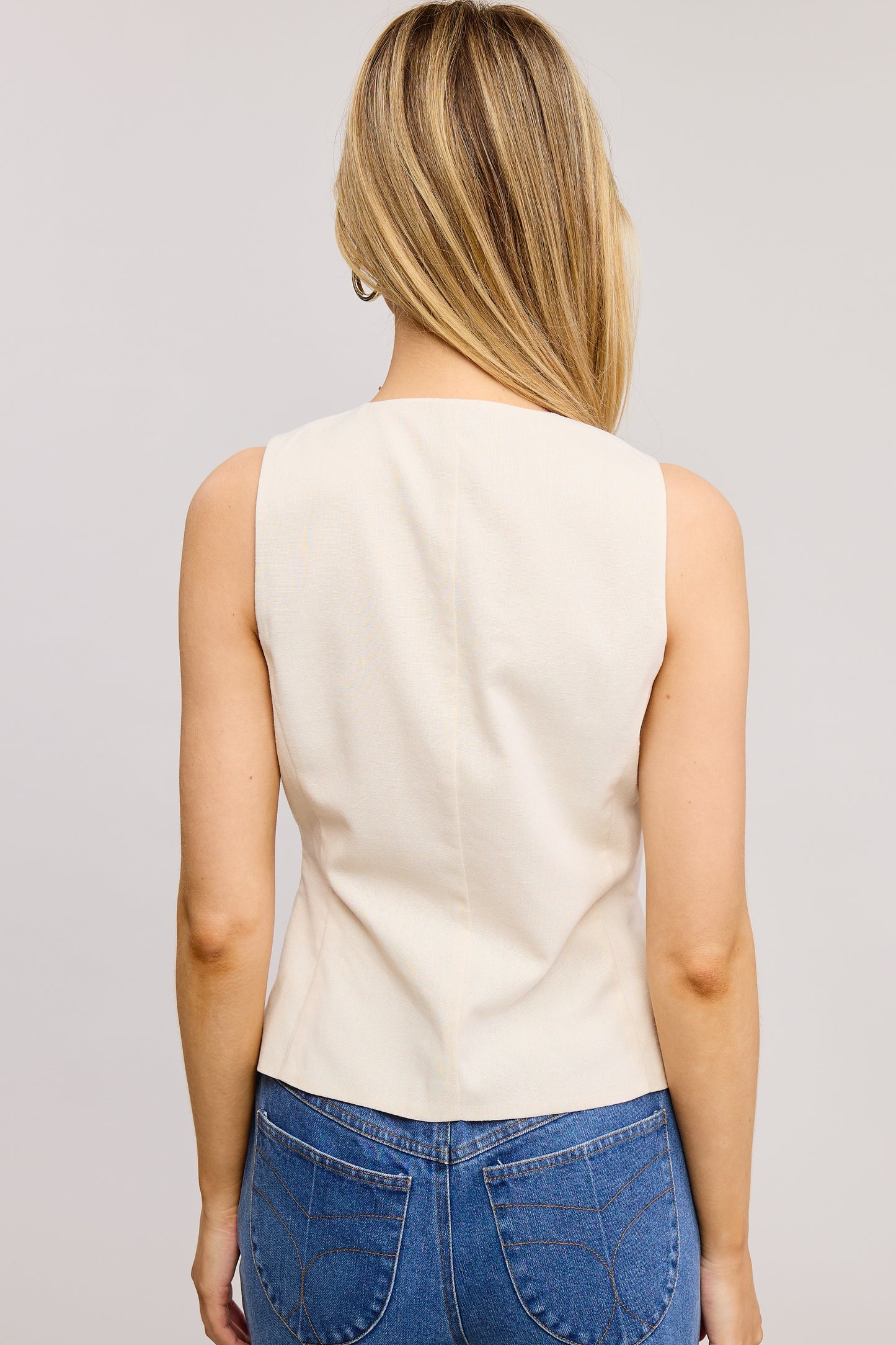 Aria Linen Vest